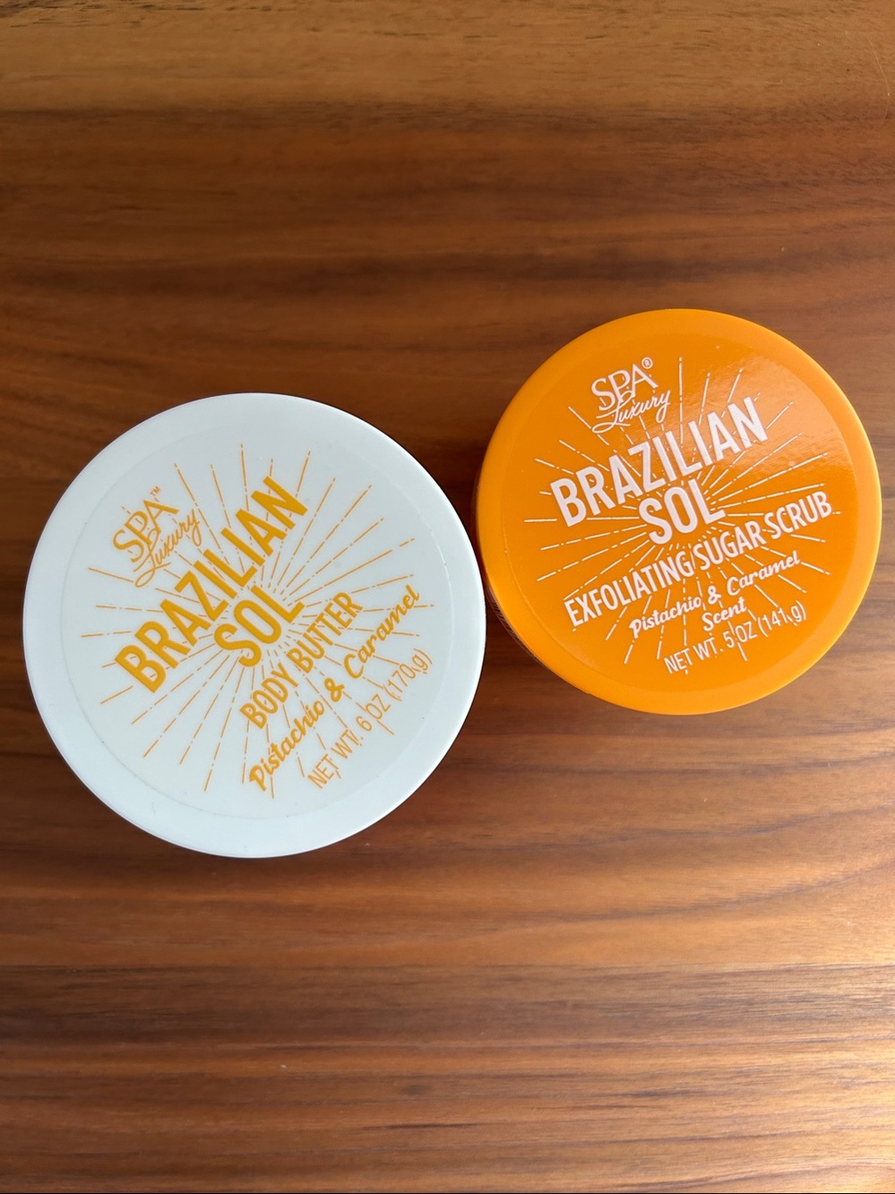 Brazilian Sol Body Butter & Exfoliating Sugar Scrub Pistachio & Caramel - Picture 3 of 4